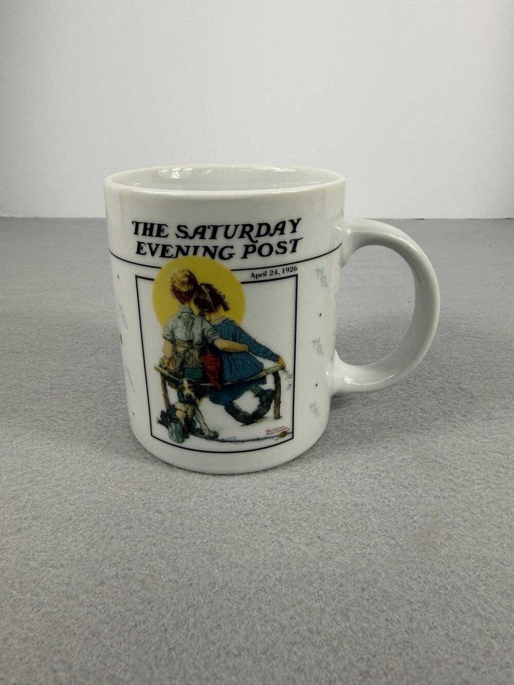 Norman Rockwell Sunset Mug 1992 Saturday Evening Post Edition